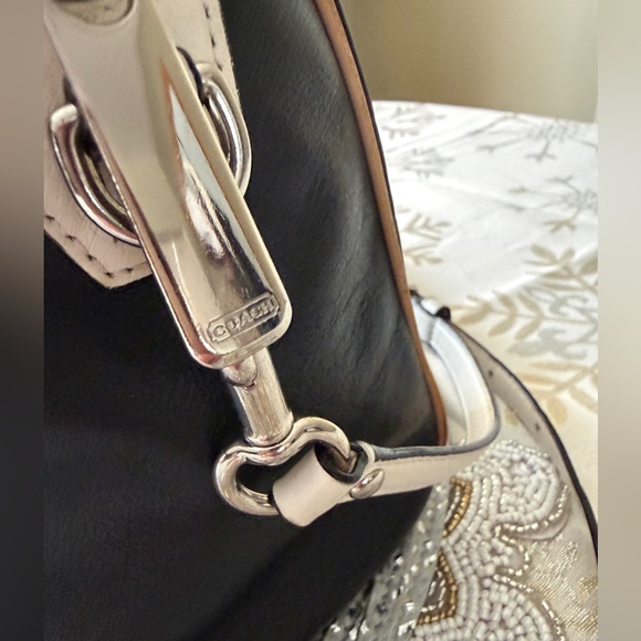 Coach Taylor Black Leather Spectator Satchel Shoulder Bag - Picture 4 of 9